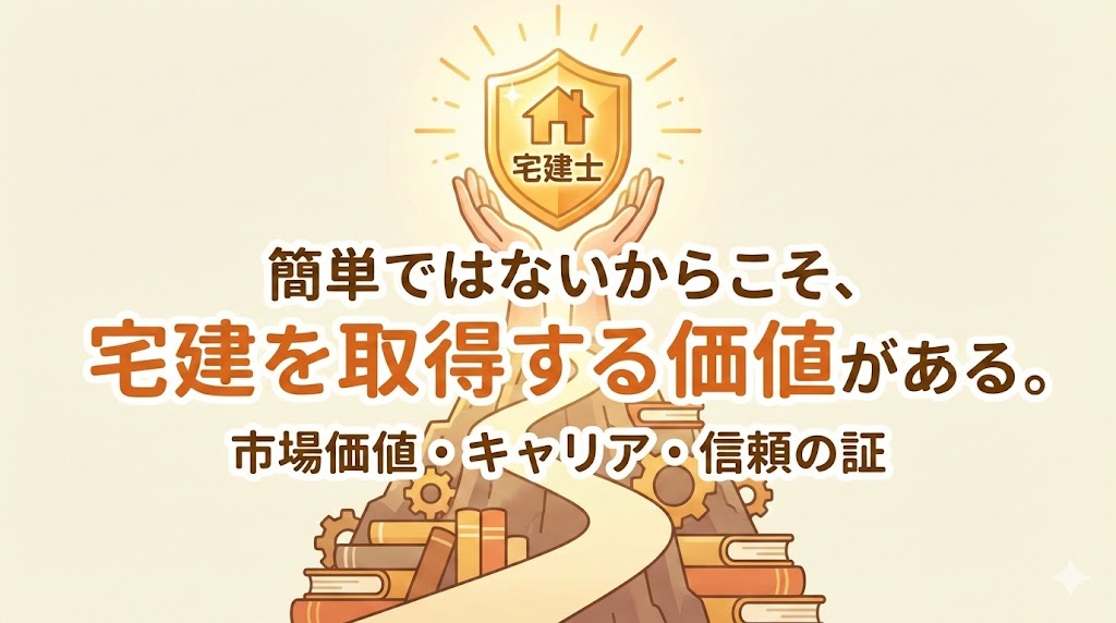 それでも宅建を取得する価値はある？簡単ではないからこそ取るべき理由
