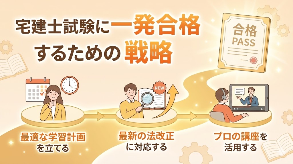宅建士試験に一発合格するための戦略