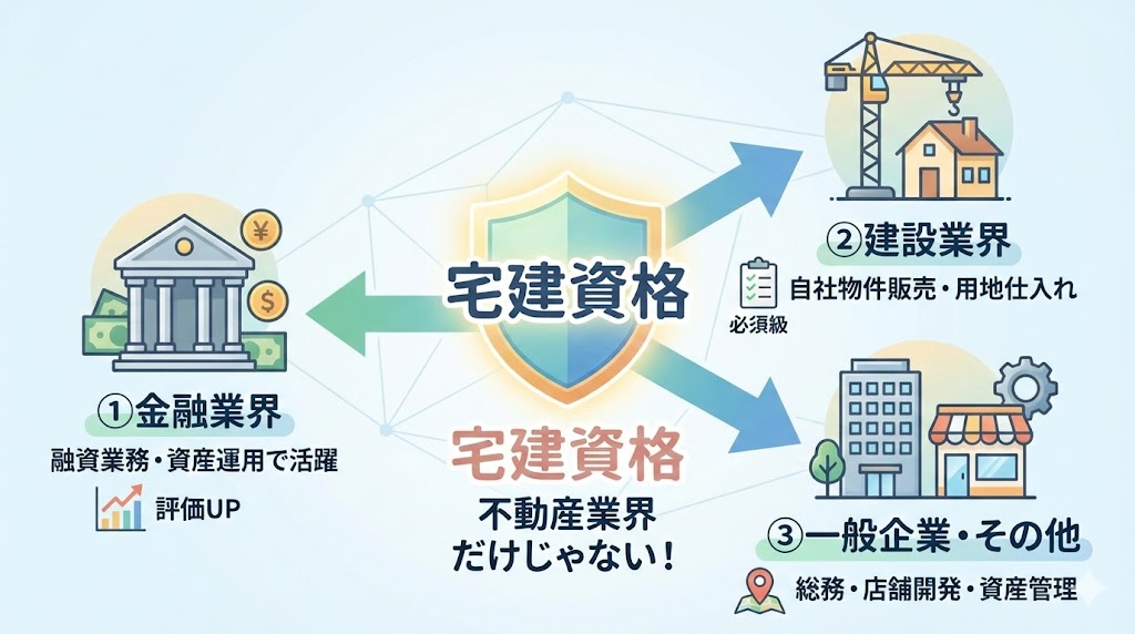 不動産業界だけじゃない！宅建が評価される業界