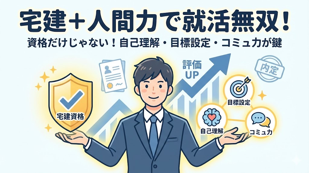 宅建の資格があるだけじゃない！就活を無双する人の主な特徴